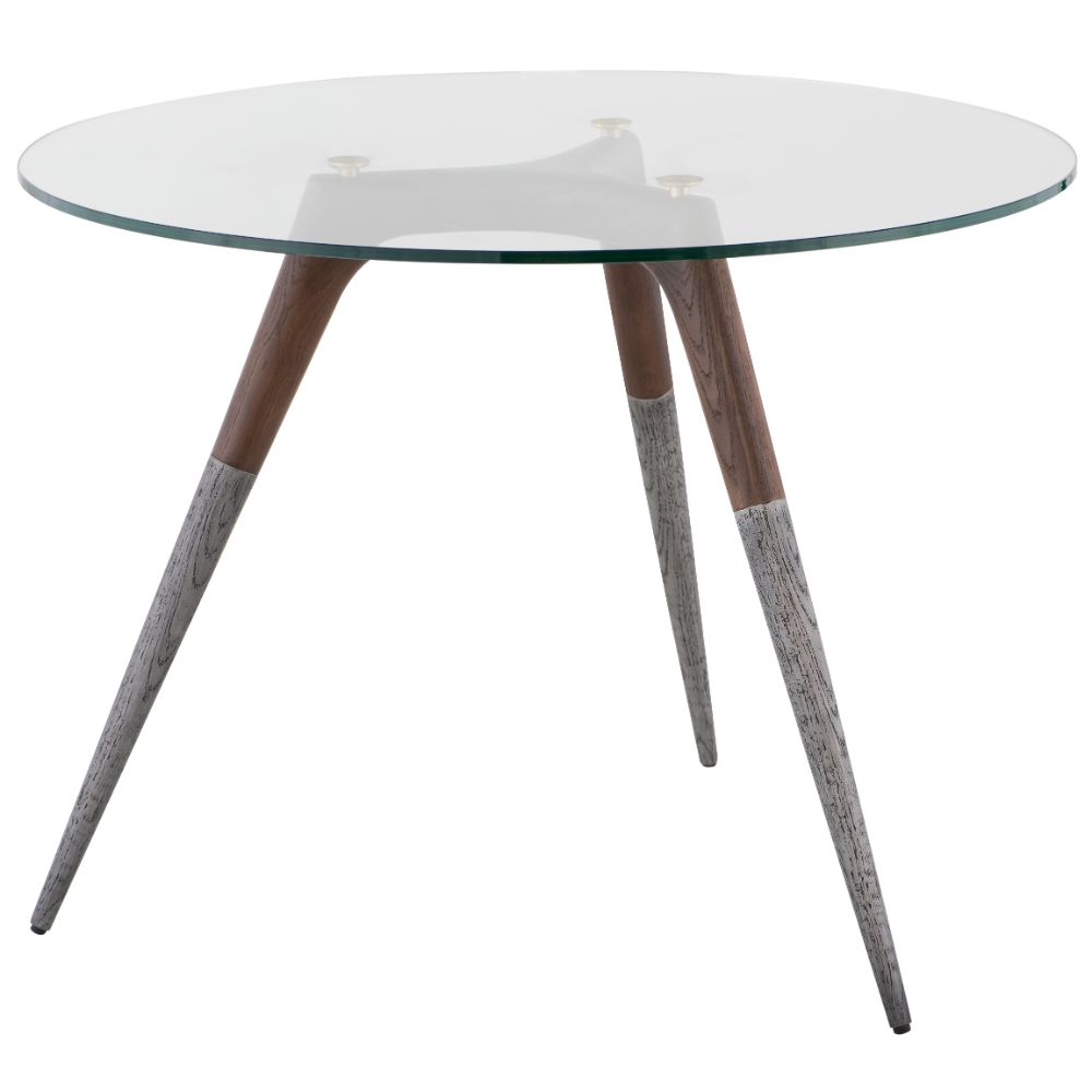 Nuevo HGDA634 Assembly Bistro Table in Smoked/Glass